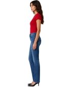 Slim Straight Denim Pants Mid Blue Faded Wash | B2B Low MOQ