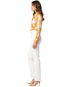 Flared Denim Pants White Five Pocket Design | B2B Low MOQ