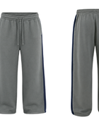 Balloon Fit Washed Panelled Sweatpants Charcoal Grey Contrast Design | B2B Low MOQ