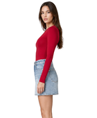 B2B High-Waisted Denim Mini Skirt Women’s Light Blue