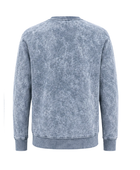 Crewneck Sweatshirt Light Grey Washed Finish | B2B Low MOQ