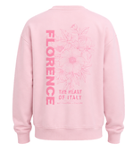 Oversized Sweatshirt Washed Pink Floral Back Screen Print | B2B Low MOQ