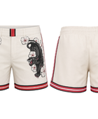 Sweat Shorts Natural Panther Graphic Screen Printing | B2B Low MOQ