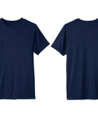 School Short Sleeve Performance Tee Navy Blue | B2B Low MOQ Wholesale