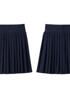 School Pleated Pull-On Skort Navy Blue | B2B Low MOQ Wholesale