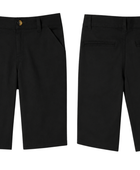 B2B Stretch School Uniform Shorts Girls Black Low MOQ School Uniform Manufacturer