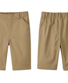 Custom Boys Beige Stretch School Uniform Shorts School Uniform Manufacturer