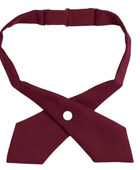 School Adjustable Cross Tie Burgundy | B2B Low MOQ Wholesale