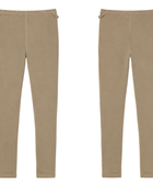 School Adaptive Knit Legging Khaki Beige | B2B Low MOQ Wholesale