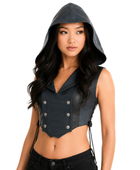 Riding Hood Crop Bodice Black | B2B Low MOQ