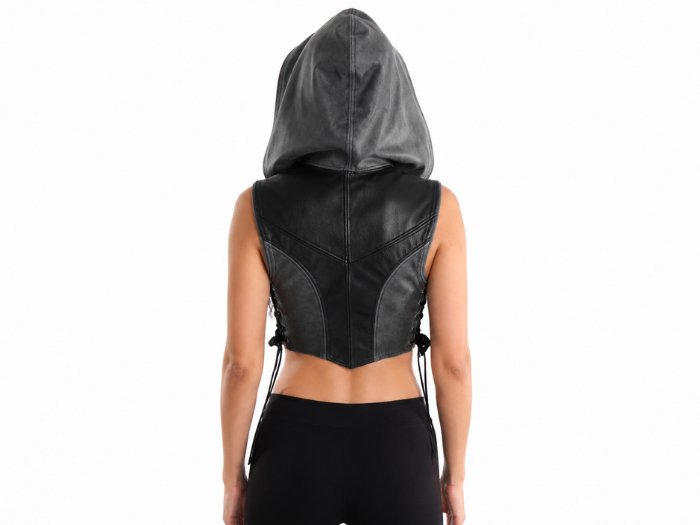 Halloween Nyx Crop Bodice Black and Grey | B2B Low MOQ