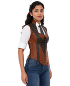 Halloween Duelist Lace Up Bodice Brown and Black | B2B Low MOQ