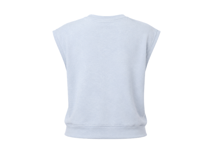B2B Women’s Pale Blue Sleeveless Cropped Sweatshirt