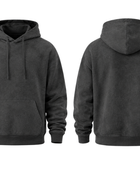 Personalize Pullover Hoodie Charcoal Black Acid Wash B2B