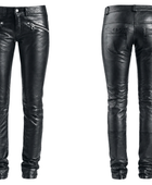 Women’s Leather Pants Black with Zipper Pocket Detail | B2B Low MOQ