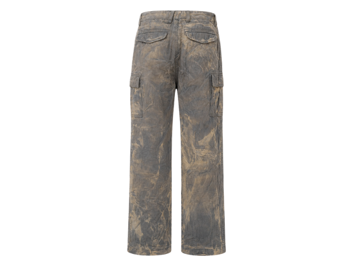 Cargo Pants Custom Grey Tan Acid Wash B2B Low MOQ Manufacturer