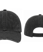 Custom Black Acid Wash Baseball Cap B2B