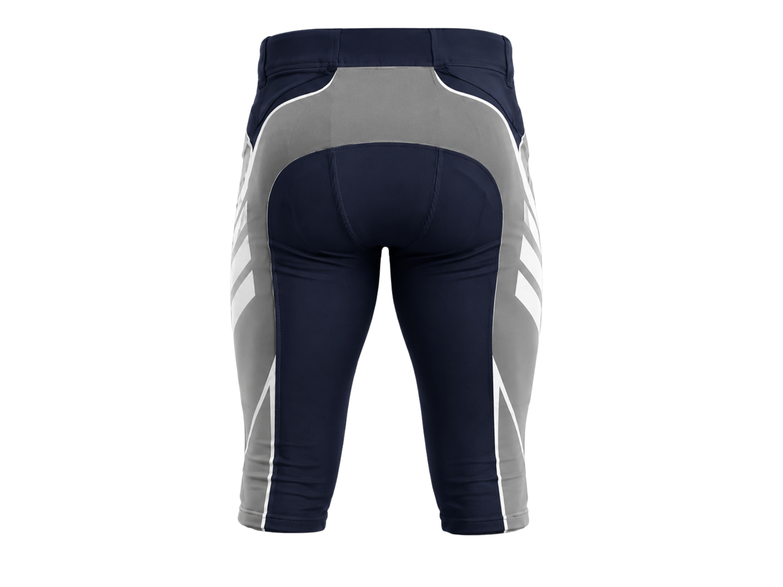 Custom Navy & Grey American Football Shorts Wholesale Teamwear