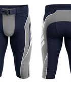 Custom Navy & Grey American Football Shorts Wholesale Teamwear