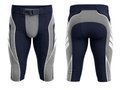 Custom Navy & Grey American Football Shorts Wholesale Teamwear