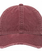 Custom Vintage Burgundy Acid Wash Cap B2B