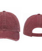 Custom Vintage Burgundy Acid Wash Cap B2B