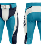 Custom Turquoise & Navy American Football Shorts Wholesale Teamwear