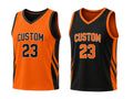 Orange Custom reversible Basketball Sublimated Jersey – Wholesale Bulk Team Kit, Low MOQ, B2B Performance Apparel