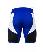 Blue/White/Black Wrestling Shorts – Custom Team Uniform, Performance Sportswear, Wholesale Bulk