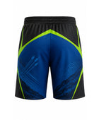 Blue, Black & Lime Archery Shorts – Bulk Team Shorts, Low MOQ, Wholesale Performance Sportswear