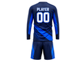 Custom Navy Soccer Training Wear | Wholesale Long Sleeve Team Kit for Bulk Orders