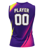 Custom Purple Soccer Vest | Wholesale Sleeveless Training Jersey for Bulk Team Orders