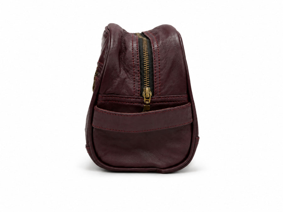 Personalized Men’s Leather Toiletry Bag Wholesale | Custom Dopp Kit Private Label Manufacturer design preview