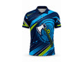 Navy & Teal Axe Throwing Jersey – Bulk Team Jersey, Low MOQ, Wholesale Performance Sportswear