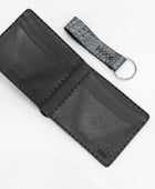 Custom Gray Crocodile Embossed Leather Bifold Wallet Set Wholesale Promotional Corporate Gift Manufacturer