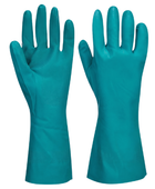Teal Long-Cuff Nitrile Gauntlet Gloves | B2B Low MOQ Hospitality Workwear Manufacturer