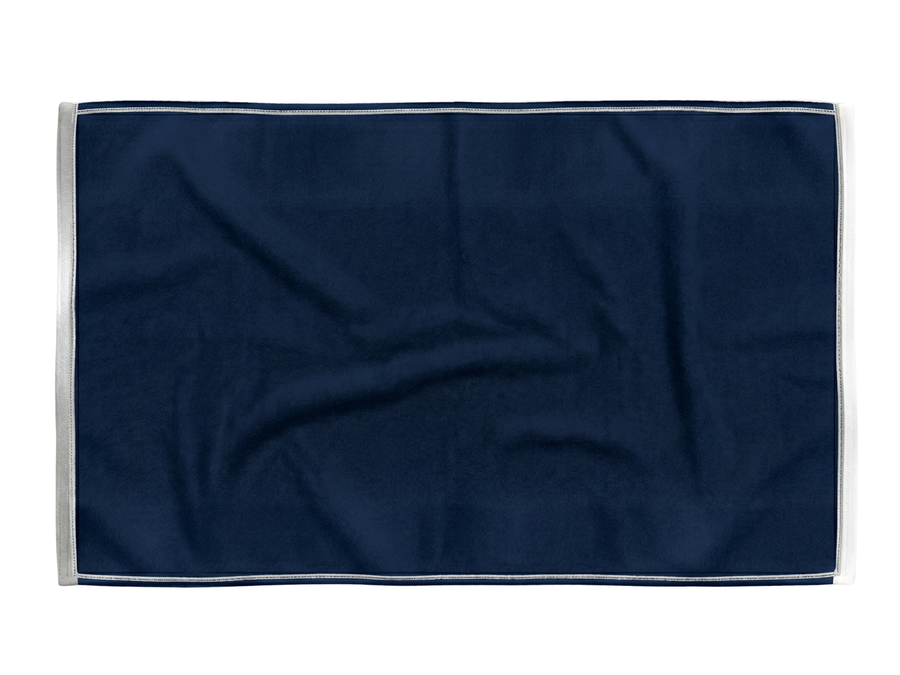 Custom Cornhole Sports Towel – Navy Blue Team Towel for Wholesale Event Buyers design preview