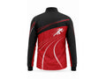 Custom Track & Field Coach Jacket | Wholesale Athletics Staff Jacket | Red Black | Apparels Bridge