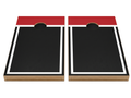 Custom Cornhole Board Set – Black Red White Outdoor Game Boards for Wholesale Buyers