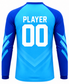 Custom Light Blue Soccer Base Layer | Wholesale Long Sleeve Team Compression Shirt