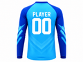 Custom Light Blue Soccer Base Layer | Wholesale Long Sleeve Team Compression Shirt