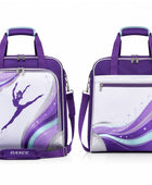 Custom Dance Team Duffle Bag | Wholesale Dancer Kit Bag | Teal White Purple | Apparels Bridge
