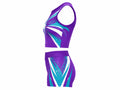 Custom Purple Cheer Practice Wear Set – Crop Top & Shorts for Wholesale Teams