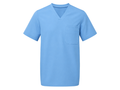 Short Sleeve V-Neck Hospitality Tunic Light Blue | B2B Low MOQ Hospitality Workwear Manufacturer