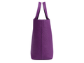 B2B Leather Tote Bag with Cutout Handles Purple Low MOQ  Manufacturer