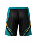 Teal & Black Squash Shorts – Bulk Team Shorts, Low MOQ, Wholesale Performance Sportswear