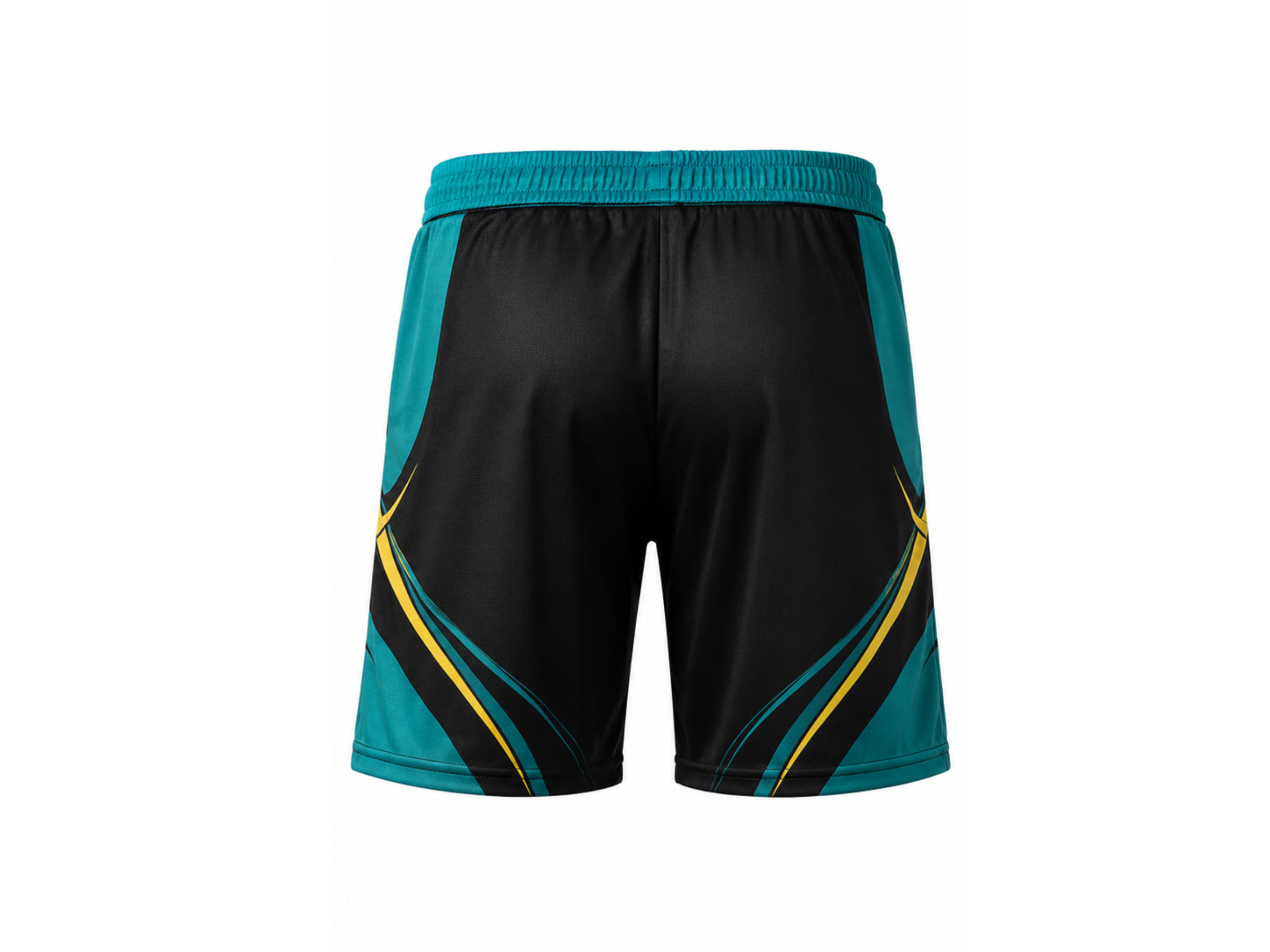 Teal & Black Squash Shorts – Bulk Team Shorts, Low MOQ, Wholesale Performance Sportswear