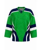 Custom Green Goalie Hockey Jersey – Wholesale Team Jersey for Clubs