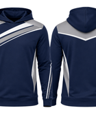 Custom Cornhole Hoodie – Navy White League Teamwear for Wholesale Sports Buyers