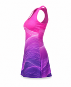 Custom Pink Tennis Dress – Purple Sleeveless Team Dress for Clubs